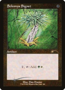 Selesnya Signet Secret Lair Drop - Retro Frame